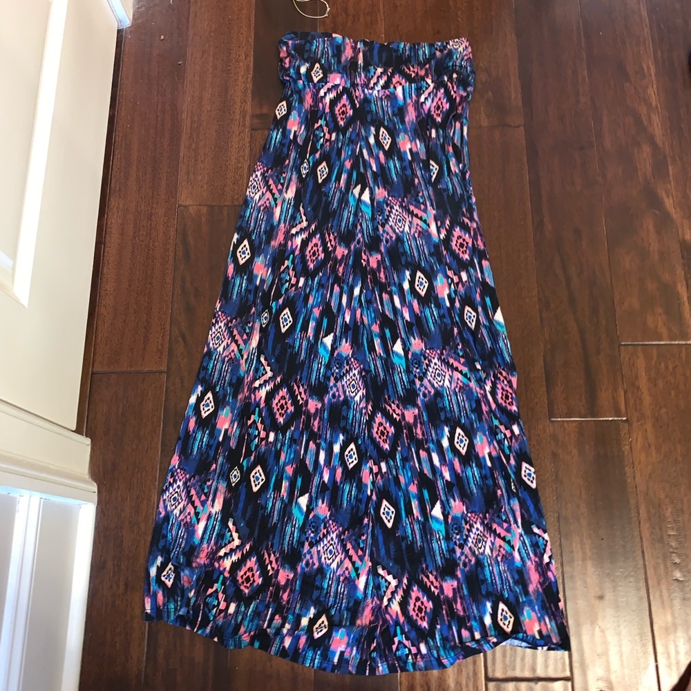 Patterned maxi skirt